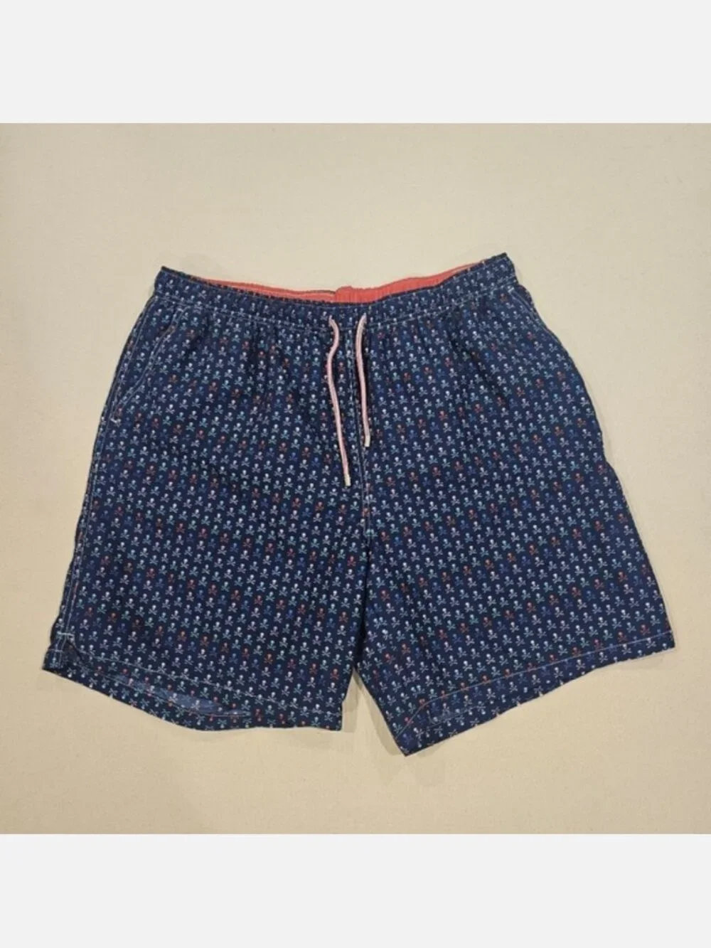 Peter Millar Skull & Cross-Bones Swim Trunks XXL